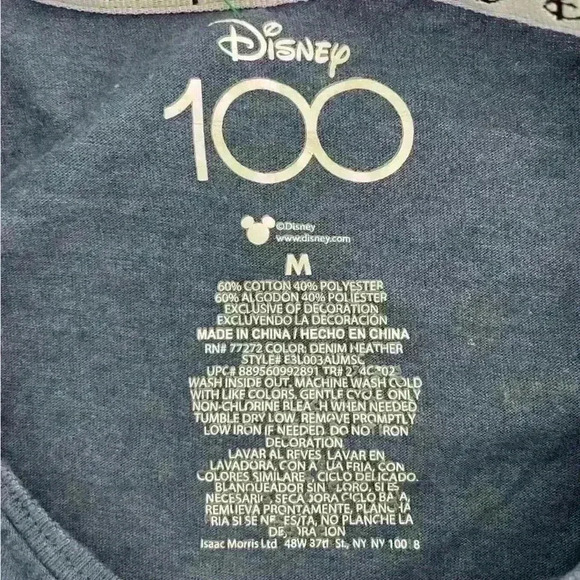 Disney 100 Years of Wonder Unisex T-Shirt Medium - Picture 3 of 3